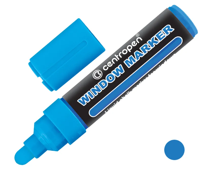 Hlavný obrázok produktu Křídový fix na sklo Centropen JUMBO WINDOW 9121 modrý