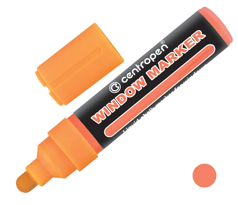 Hlavný obrázok produktu Křídový fix na sklo Centropen JUMBO WINDOW 9121 oranžový