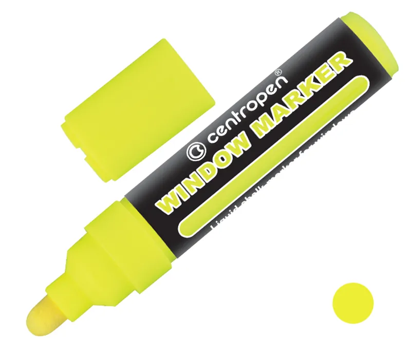 Hlavný obrázok produktu Křídový fix na sklo Centropen JUMBO WINDOW 9121 žlutý
