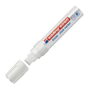 Kriedový popisovač 4090, biela, 4-15mm, klinový hrot, EDDING
