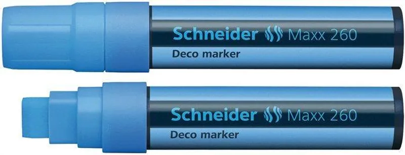 Hlavný obrázok produktu Křídový popisovač "Maxx 260", světle modrá, 2-15mm, tekutý, SCHNEIDER