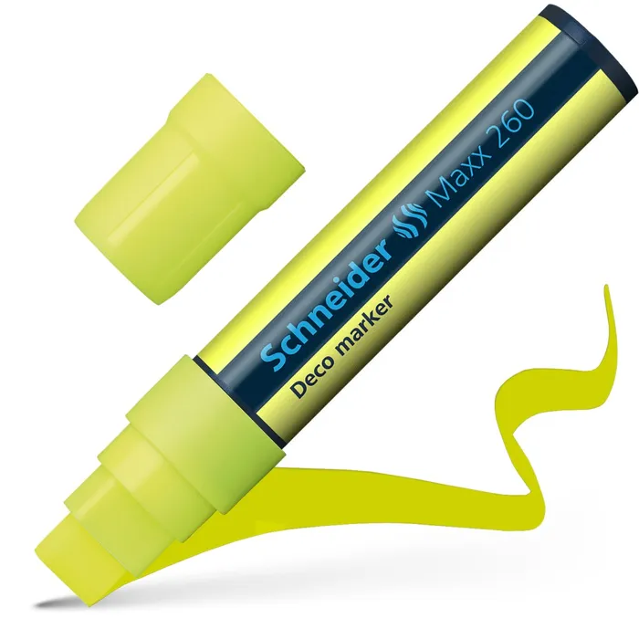 Hlavný obrázok produktu Křídový popisovač "Maxx 260", žlutý, 2-15mm, SCHNEIDER