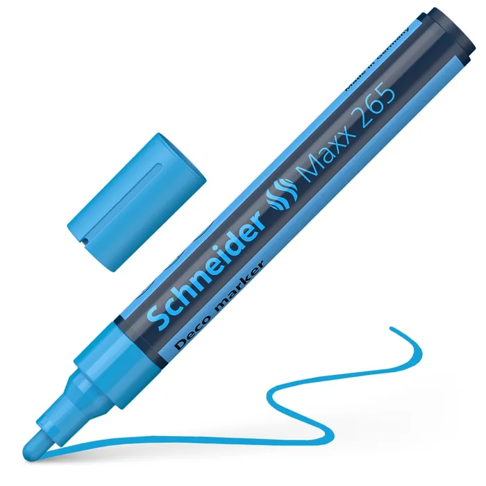 Hlavný obrázok produktu Křídový popisovač "Maxx 265", modrá, 2-3mm, tekutý, SCHNEIDER