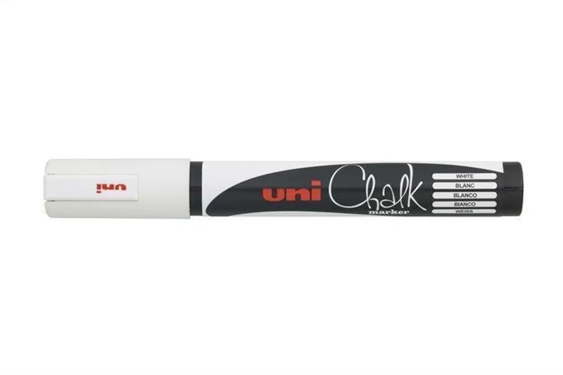 Hlavný obrázok produktu Křídový popisovač "PWE-5M", bílý, 1,8-2,5mm, UNI