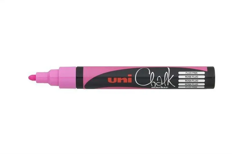 Hlavný obrázok produktu Křídový popisovač "PWE-5M", fluorescenční růžová, 1,8-2,5mm, UNI