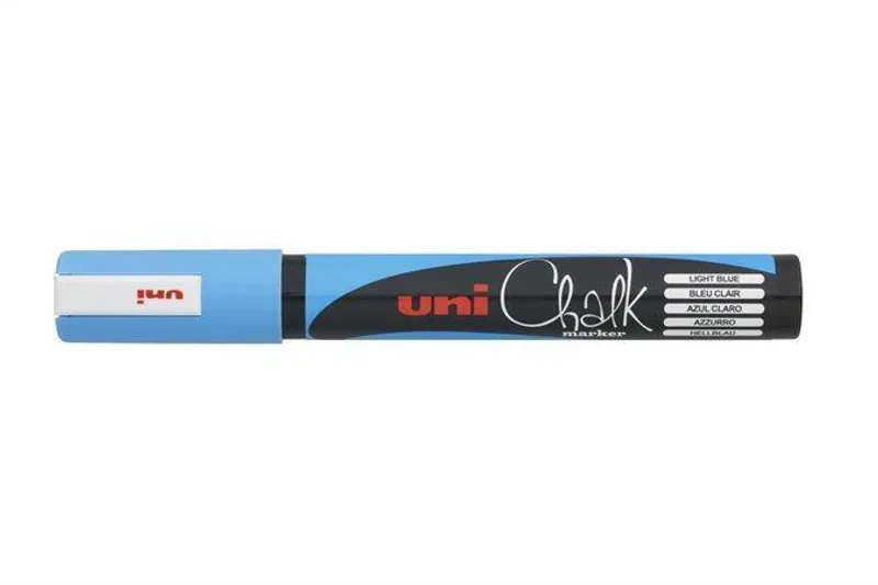 Hlavný obrázok produktu Křídový popisovač "PWE-5M", světle modrá, 1,8-2,5mm, UNI