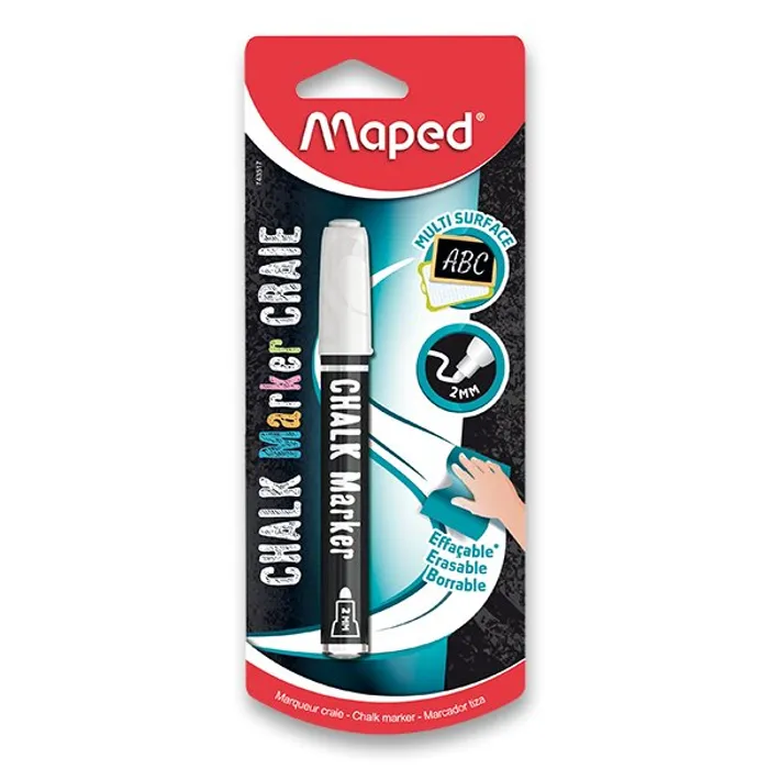 Hlavný obrázok produktu Křídový vícepovrchový popisovač Maped bílý
