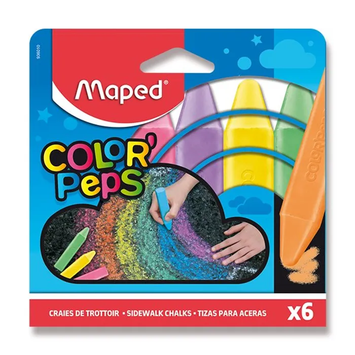 Hlavný obrázok produktu Křídy na chodník Maped 6 barev