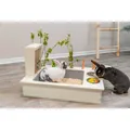 Ďalší obrázok produktu Kŕmna stanica - bar + misky, jasličky - 70 x 41 x 47 cm, drevo/nerez/plast