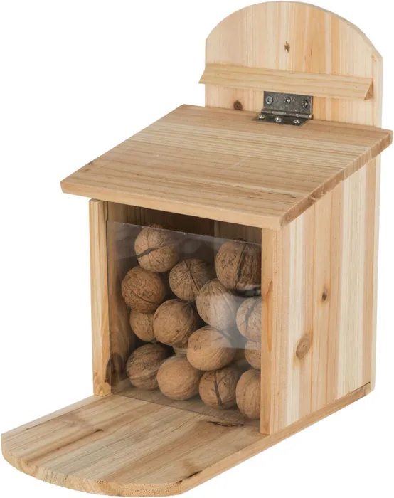 Hlavný obrázok produktu Krmná stanice pro veverky 20 x 30 x 30 cm, přírodní borové dřevo