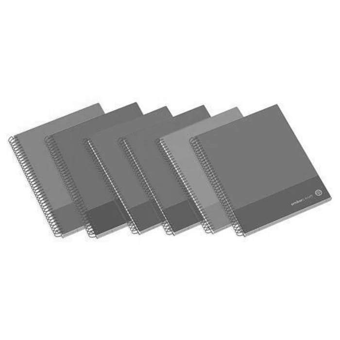 Hlavný obrázok produktu Kroužkový blok Ambar Kraft A5, linkovaný, 100 listů, mix barev
