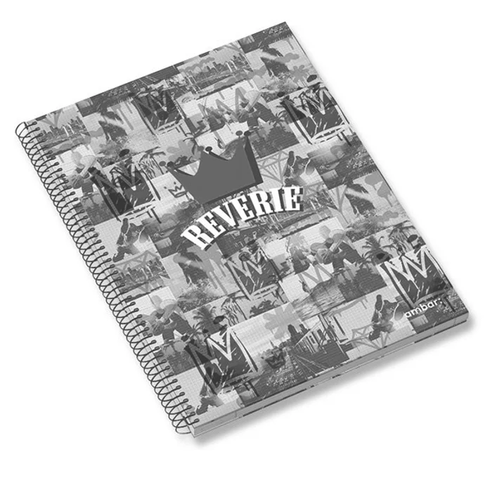 Hlavný obrázok produktu Kroužkový blok Ambar Reverie A5, linkovaný, 120 listů, mix motivů