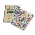 Krúžkový blok Pigna Nature Flowers A4, štvorčekový, 135 listov, mix motívov