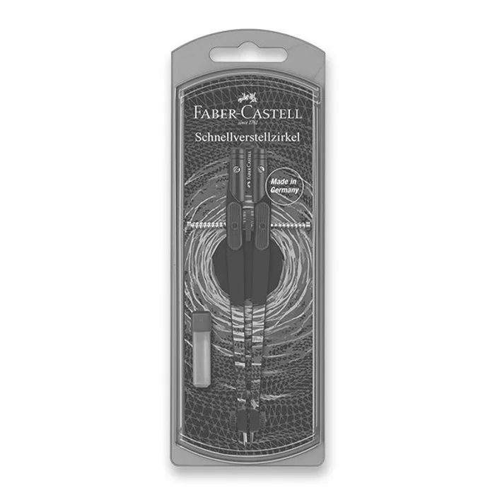Hlavný obrázok produktu Kružítko Faber-Castell Grip Quick Set Compass Trend Shiny Twist tm. modrá