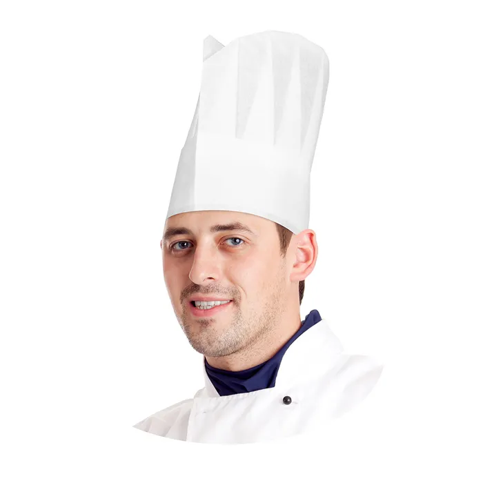 Hlavný obrázok produktu Kuchařská čepice papírová, bílá 23 cm [10 ks]