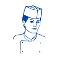 Kuchárska čiapka lodička (PAP) biela [25 ks]