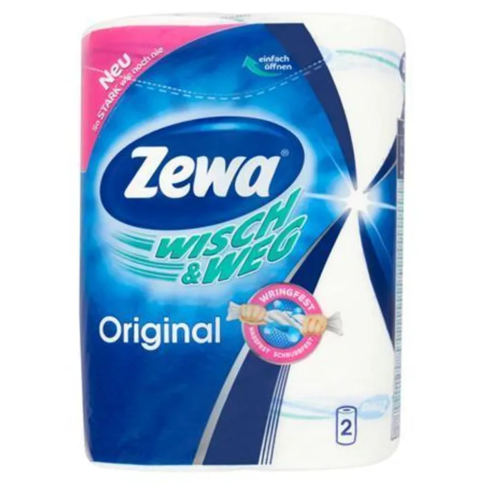 Hlavný obrázok produktu Kuchyňské utěrky, 2 vrstvy, 2 ks, ZEWA "Klassik"
