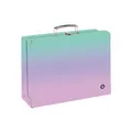 Kufrík laminátový hranatý A4 OXY NEXT Ombre Pink
