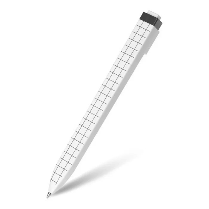 Hlavný obrázok produktu Kuličková tužka Moleskine Go Pen čtverečkovaná, bílá, 1 mm