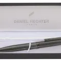 Ďalší obrázok produktu Kuličkové pero "Aston", modrá, rotační, tmavě šedé tělo, tmavě šedý klip, DANIEL HECHTER