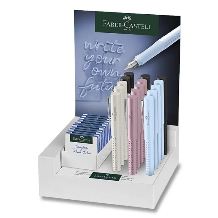 Hlavný obrázok produktu Kuličkové pero Faber-Castell Grip 2010 Harmony stojánek, 15 ks, hrot F, M