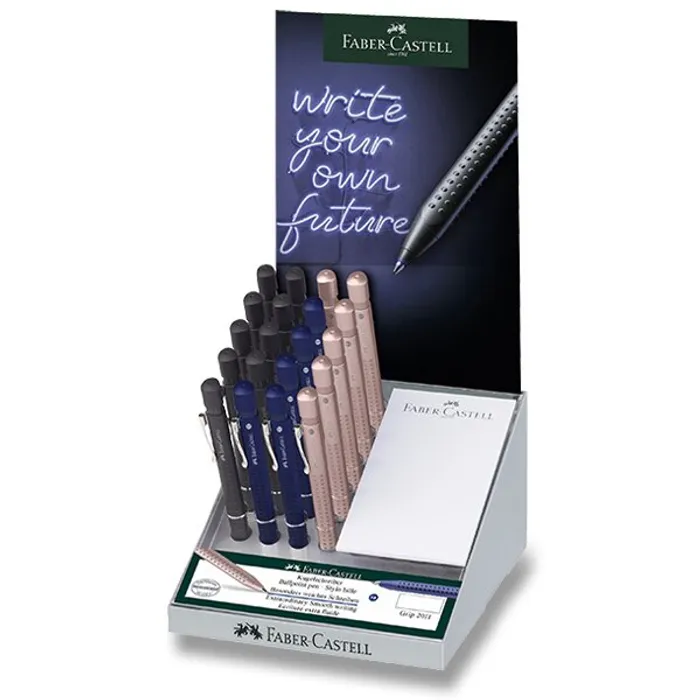 Hlavný obrázok produktu Kuličkové pero Faber-Castell Grip 2011 XB, stojánek 20 ks, mix barev