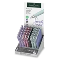 Kuličkové pero Faber-Castell Poly Ball Silver stojánek, 40 ks