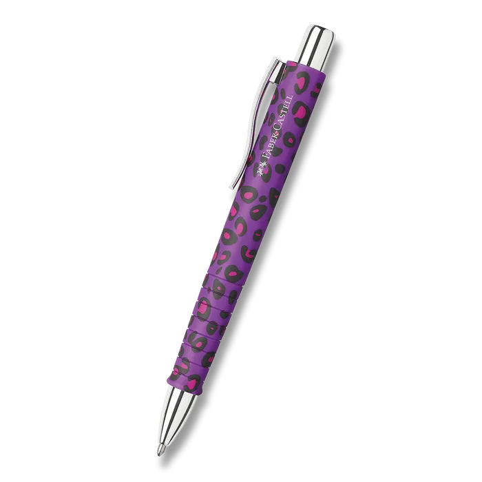Hlavný obrázok produktu Kuličkové pero Faber-Castell Poly Ball XB Leopard Editon - fialová