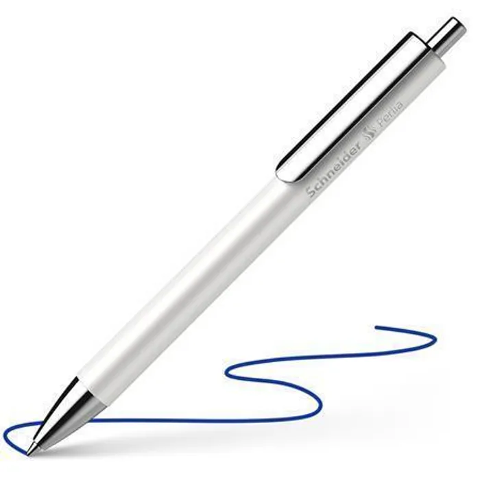 Hlavný obrázok produktu Kuličkové pero "Perlia", bílá, 0,5 mm, stiskací mechanismus, modrý inkoust, SCHNEIDER