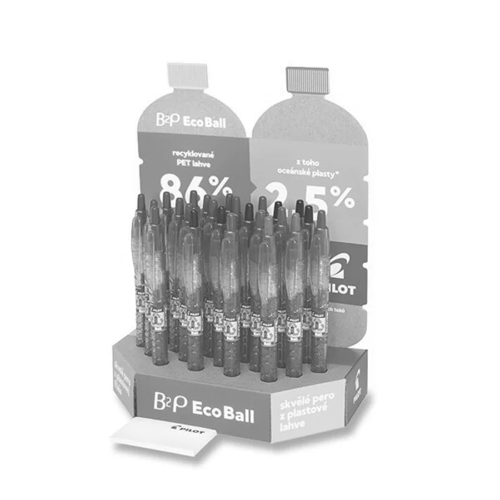 Hlavný obrázok produktu Kuličkové pero Pilot B2P Ecoball stojánek, 24 ks