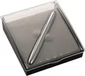 Kulaté pero "Pocket", chrómové telo, 1 mm, v darčekovej krabičke, modré, DIPLOMAT