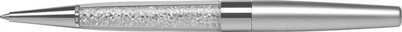 Hlavný obrázok produktu Kuličkové pero s bílými krystaly v dolní části "MADE WITH SWAROVSKI ELEMENTS", stříbrná
