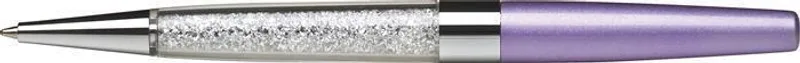 Hlavný obrázok produktu Kuličkové pero s bílými krystaly v dolní části "MADE WITH SWAROVSKI ELEMENTS", světle fial