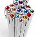 Ďalší obrázok produktu Guľôčkové pero, SWAROVSKI® Crystals, mix farieb, 20 ks