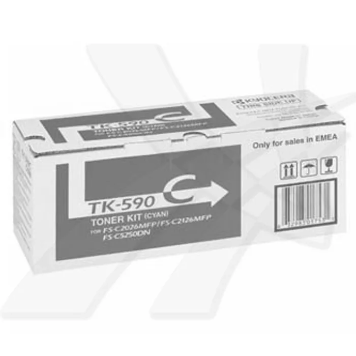 Hlavný obrázok produktu Kyocera originální toner TK590C, cyan, 5000str., 1T02KVCNL0, Kyocera FS-C 2026, 2126MFP,