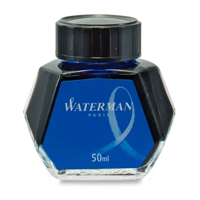 Fľaštičkový atrament Waterman tmavomodrý