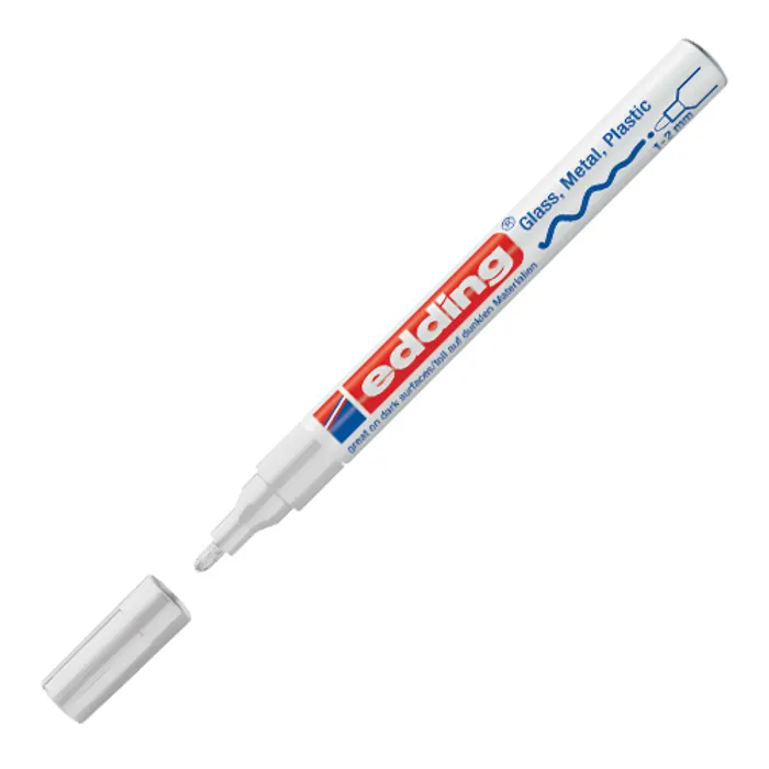 Hlavný obrázok produktu Lakový popisovač "751", bílá, 1-2mm, EDDING