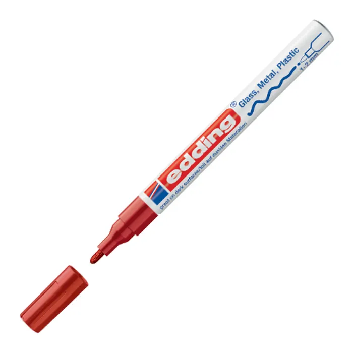 Hlavný obrázok produktu Lakový popisovač "751", červená, 1-2mm, EDDING