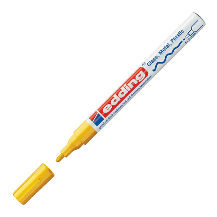 Hlavný obrázok produktu Lakový popisovač "751", žlutá, 1-2mm, EDDING