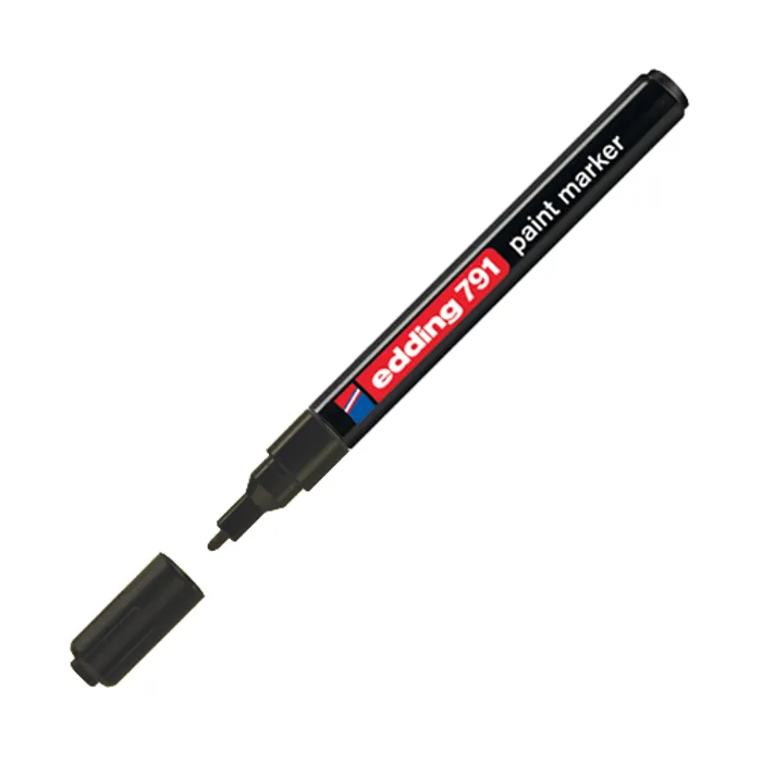 Hlavný obrázok produktu Lakový popisovač "791", černá, 1-2mm, EDDING