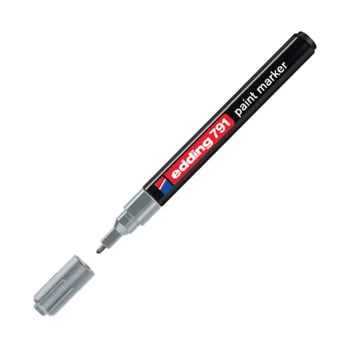 Hlavný obrázok produktu Lakový popisovač "791", stříbrná, 1-2mm, EDDING