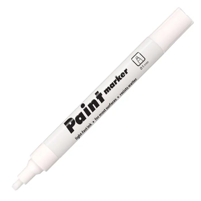 Hlavný obrázok produktu Lakový značkovač bílý 2–5 mm na kov, sklo a plast Centropen 9100