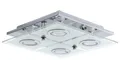 Lampa, LED, 4×2,5 W, „Cabo“, chróm-sklo