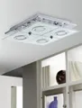 Lampa, LED, 4×2,5 W, „Cabo“, chróm-sklo