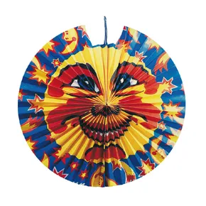 Lampión (PAP) diskový Slnko a Hviezdy priemer 45cm [1 ks]