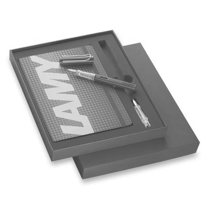 Hlavný obrázok produktu Lamy AL-star Glossy Red plnicí pero, dárková sada se zápisníkem