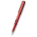 Lamy Safari lesklá červená hrot EF