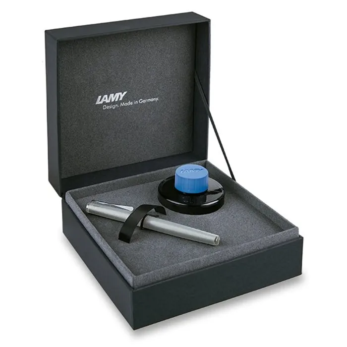 Hlavný obrázok produktu Lamy Studio Brushed Steel plnicí pero, dárková kazeta s inkoustem