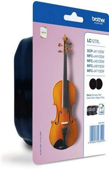 Hlavný obrázok produktu LC127B Inkjekt cart. pro DCP-J4110DW tiskárnu, BROTHER černá, 2*1 200 stránek