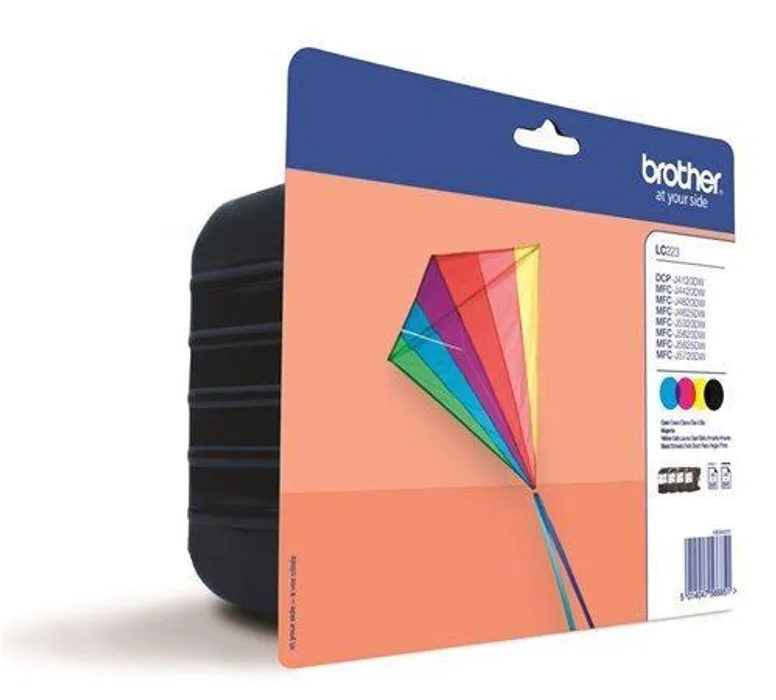 Hlavný obrázok produktu LC223BCMY Inkjet cart. pro MFC-J4420DW, MFC-J4620DW tiskárny BROTHER b+c+m+y, 4*550 p.